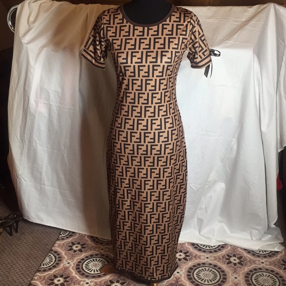 fendi maxi dress